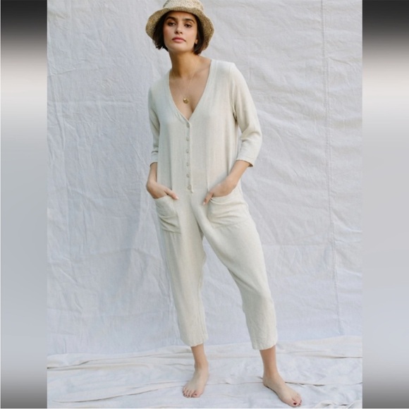 Rachel Pally Linen Troy Jumpsuit - NWT - Picture 1 of 2